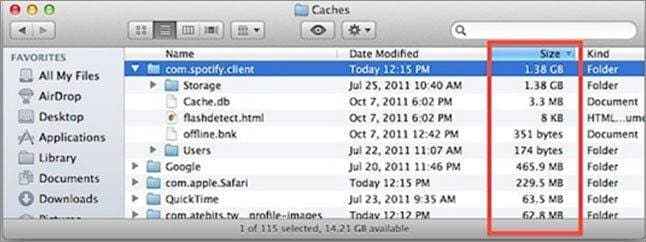 pulire la cache delle app su Mac