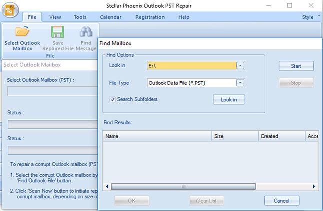 recover permanently deleted email from PST files step 2