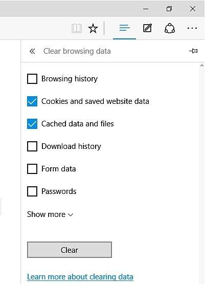 clear download history in Microsoft Edge