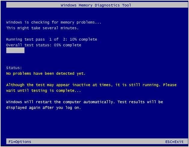 windows memory diagnostic tool