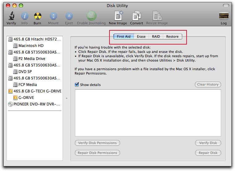 formatear partición en Mac OS X