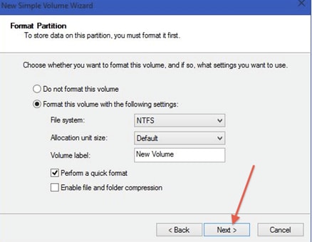 how to create partition