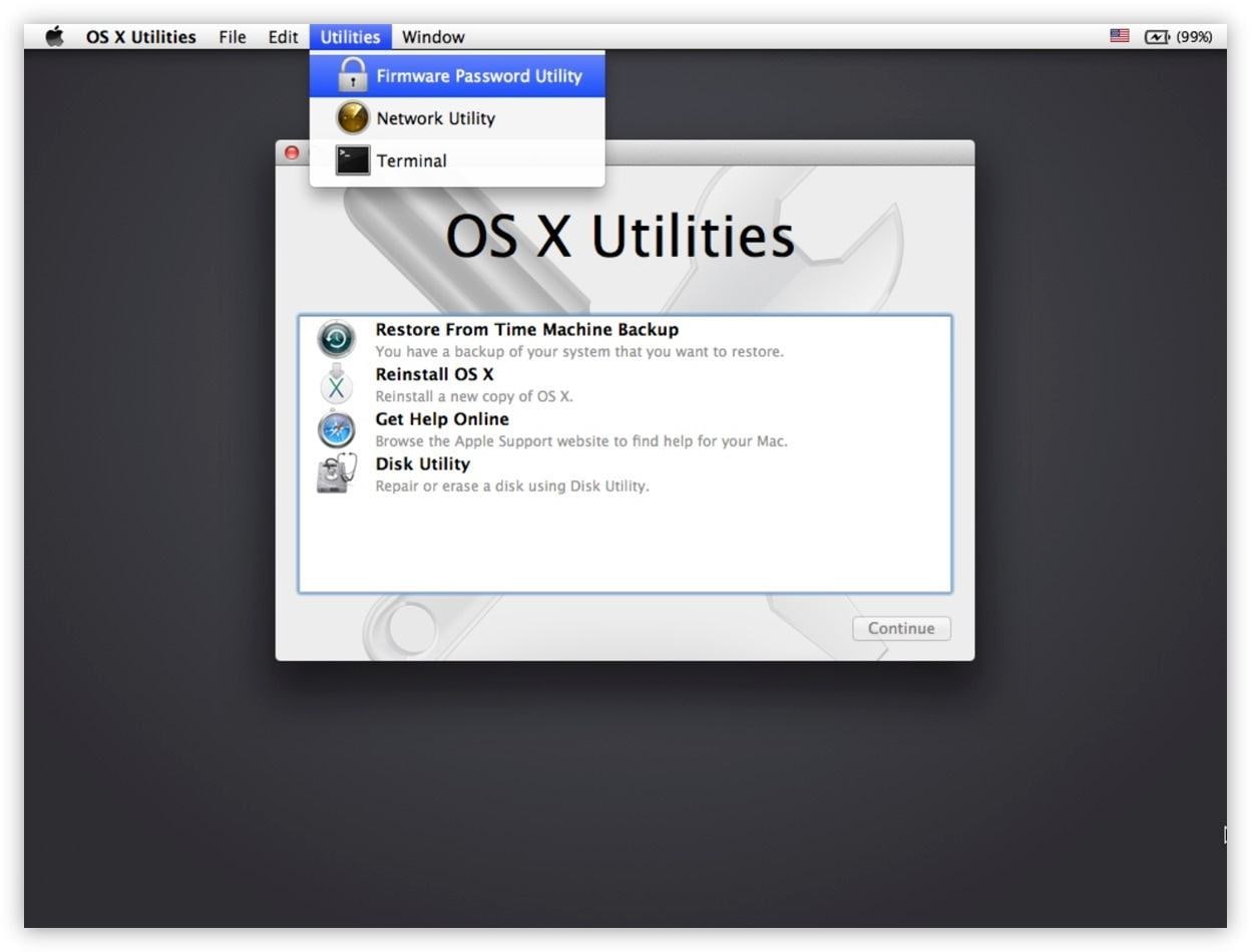 Passwort-Wiederherstellung Mac