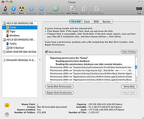 Fehlerbehebung bei Festplatten auf dem Mac