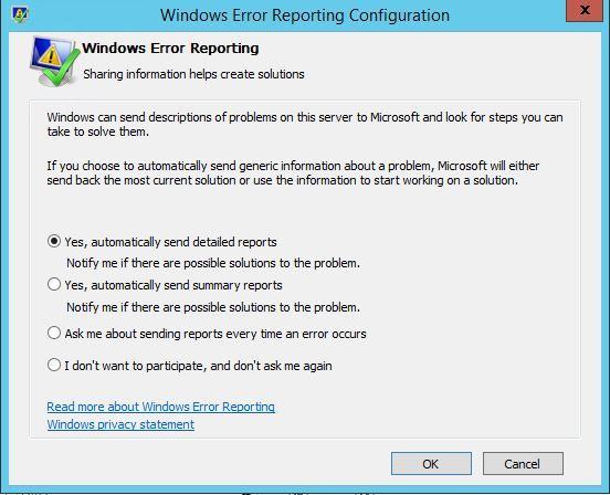 Relatório de erros do Windows