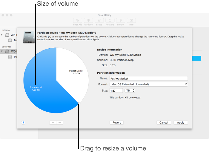 Cambiar el tamaño de un volumen Mac con la utilidad de disco Mac-4