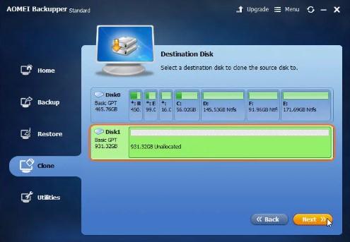 Destination Disk for PS4 Data Backup