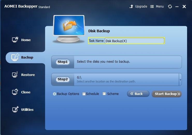 name hard drive backup task