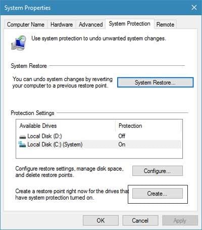 sauvegarde du registre dans Windows 10