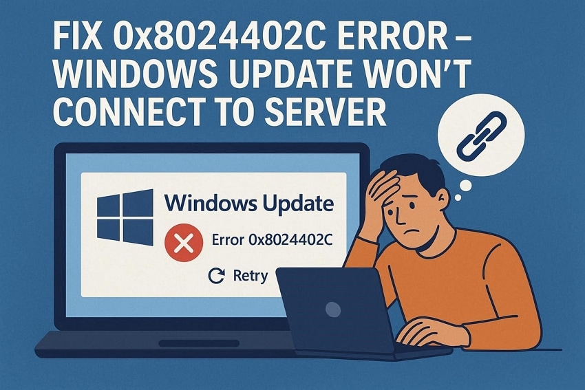 guide to fix 0x8024402c error in Windows