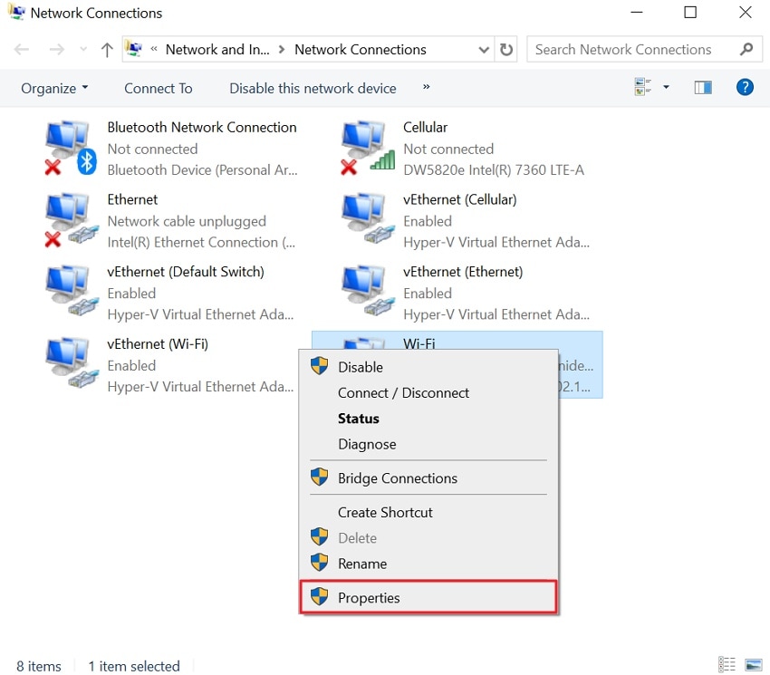 access wifi properties