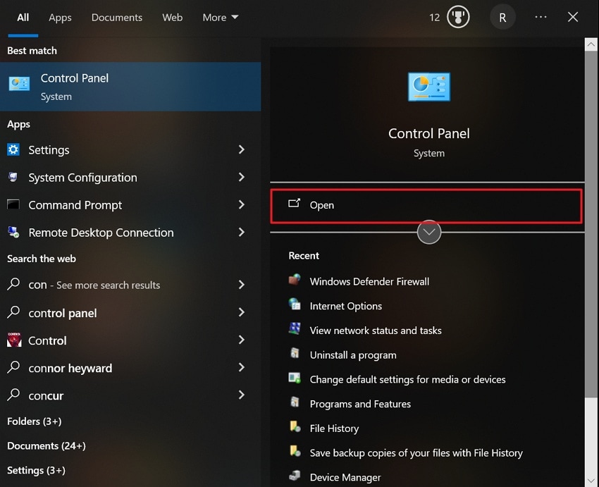 access control panel