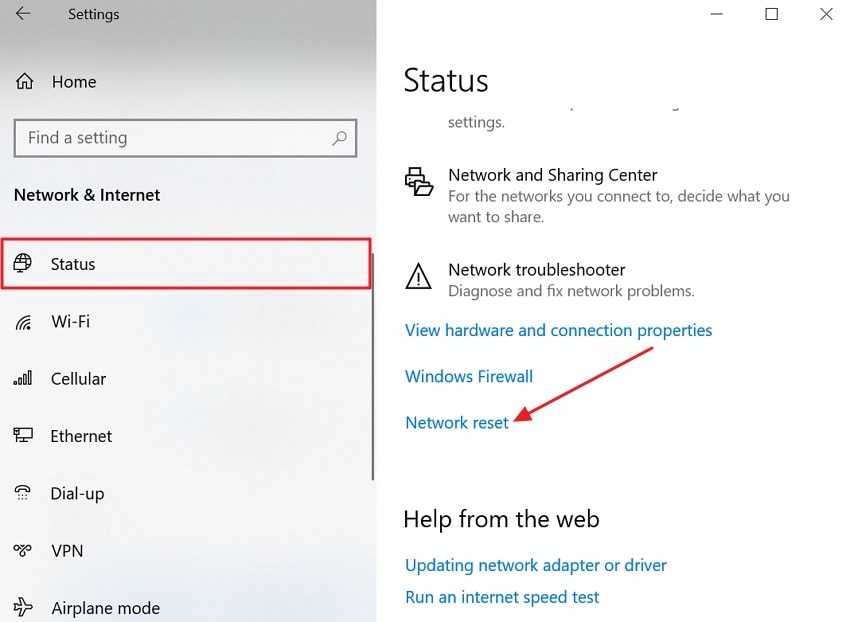 check network status