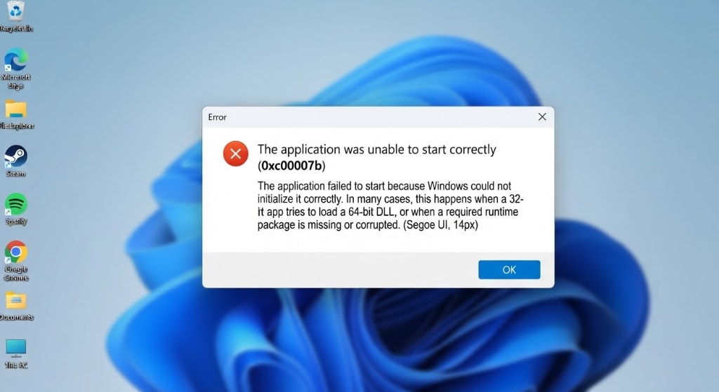 error code 0xc00007b
