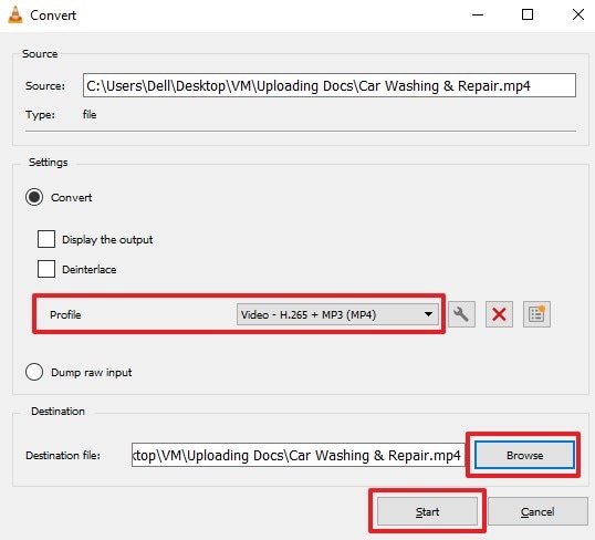 convert file format repair video error
