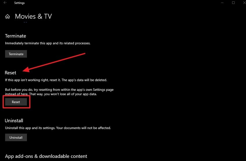 reset application error fix video