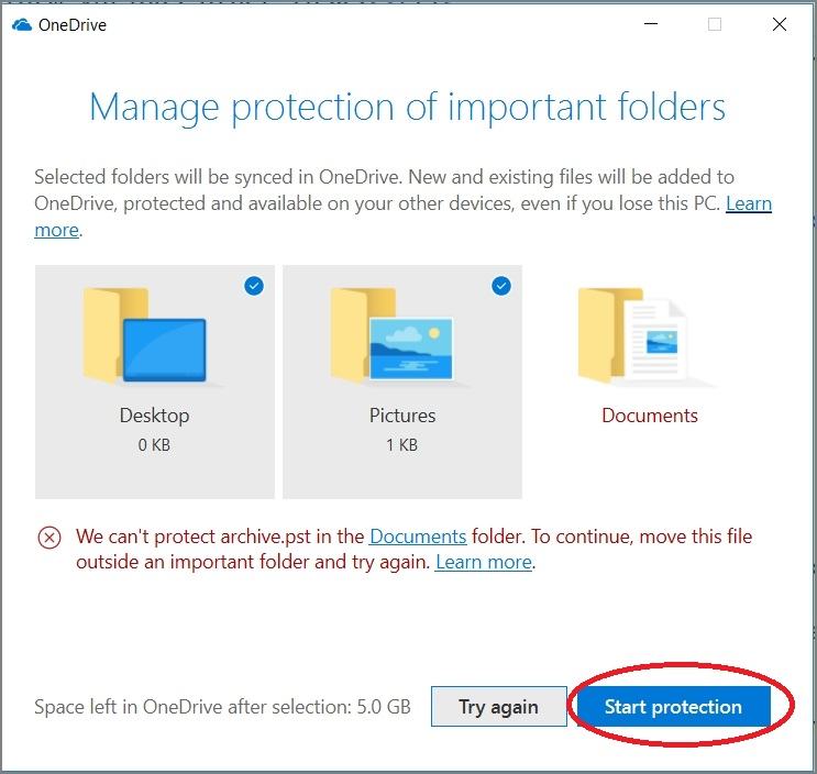secure folder backup