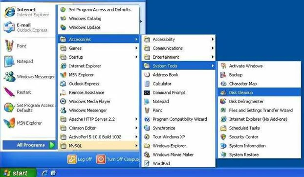 how to clean system junk windows 10