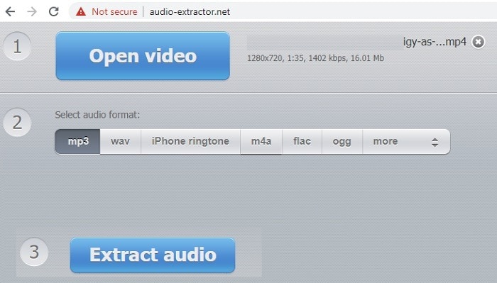 extraer audio de video VLC