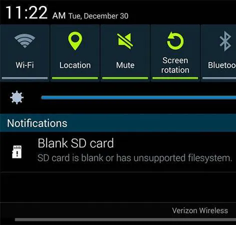 blank sd card