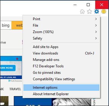 how to clear cache on internet explorer 9