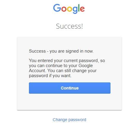 Now you can login in  with your Google account 