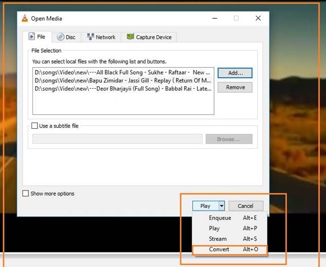 vlc una varios videos