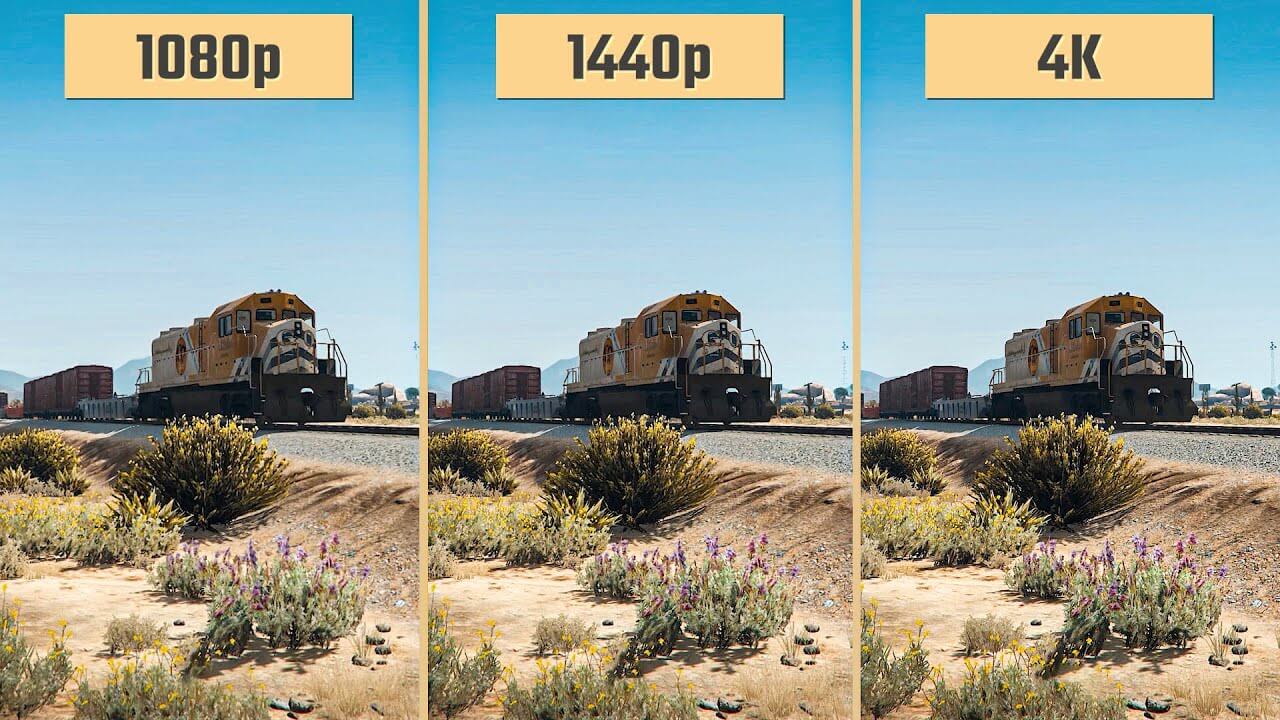  differenza tra le risoluzioni 1440p, 1080p e 4K