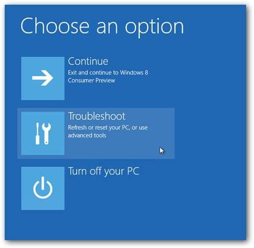 Arriver à entrer en mode sans échec dans Windows 10 étape 2