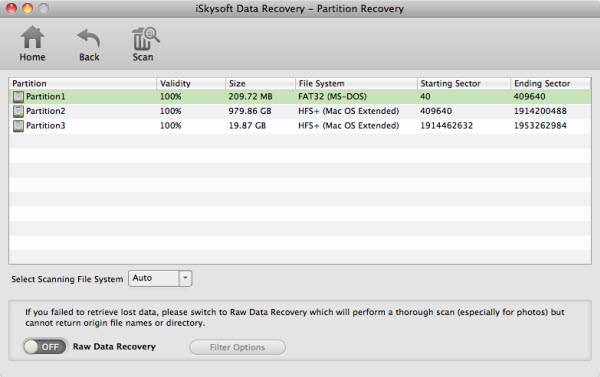 iSkysoft para Recuperar Datos Formateados desde USB en Mac