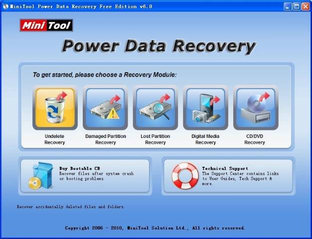 Mejor Software de Recuperación de una Tarjeta de Memoria: Herramienta de Recuperación de Data 'Mini Power'