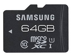 Tarjeta Micro SD Samsung de 64GB