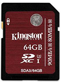 Kingston SDHC flash card