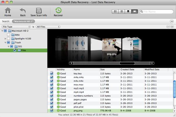 Datenrettungssoftware für Mac -iskysoft Mac data recovery