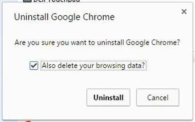 Uninstall Google Chrome from a Windows PC