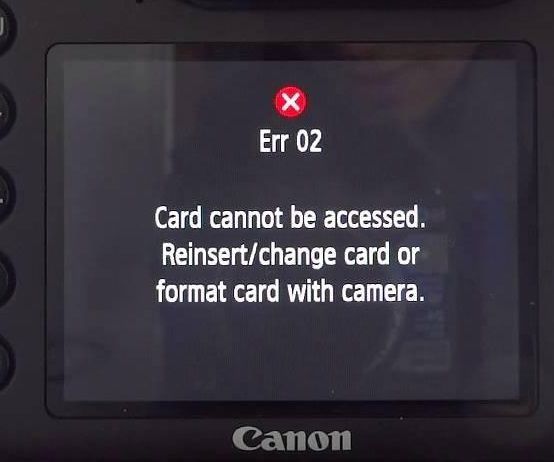 vrouwelijk kop snijder Memory Card Errors and Solutions on Canon Camera!