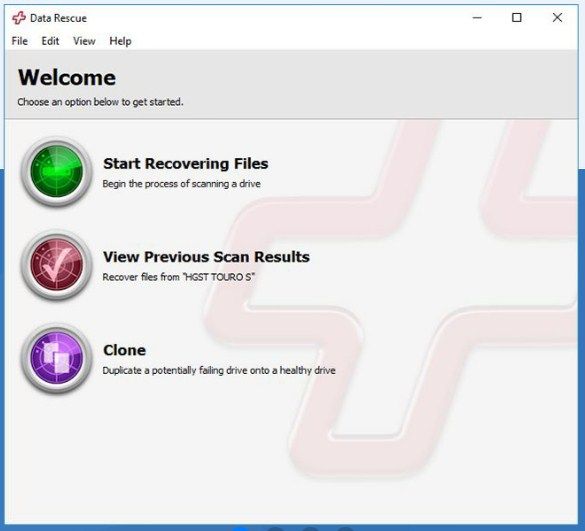 Data Rescue easy recovery software