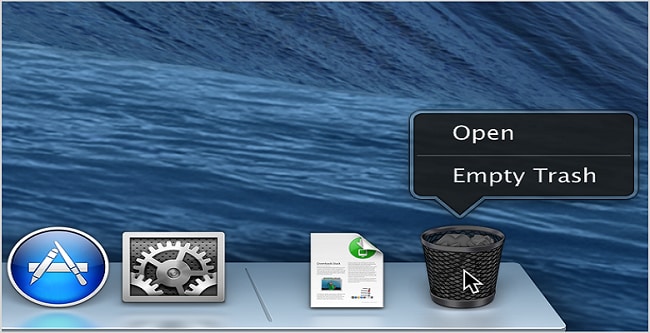 how to empty trash on mac securely