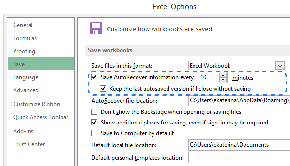 recuperar archivos de Excel no guardados en Mac