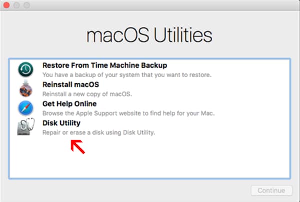 recuperare i dati con utility disco su mac