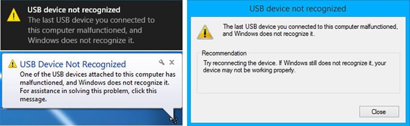 perangkat USB tidak dikenal