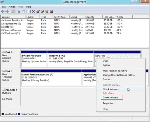 convert basic data partition to primary partition