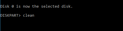 clean the disk