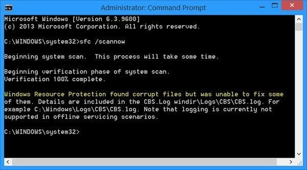 how to check for corrupted files on pc windows 8