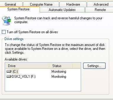 restore system to fix hard disk dst short test failed
