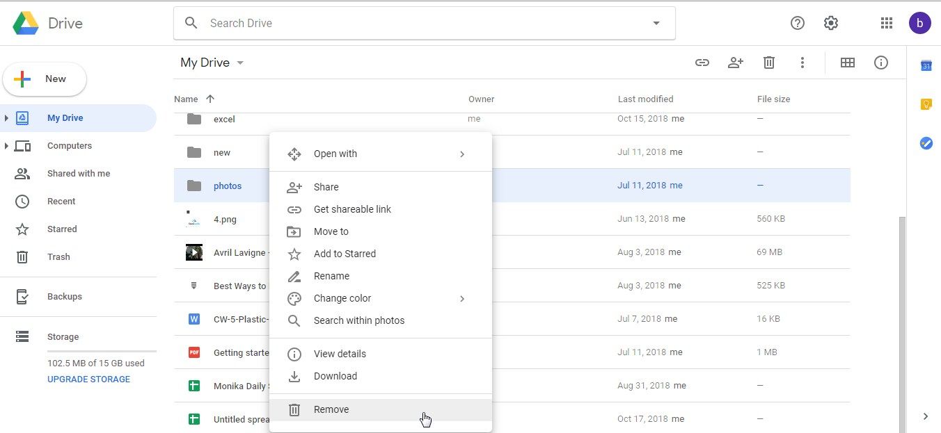how to access google drive trash