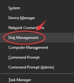 pilih disk management