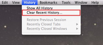 ficha del historial de firefox