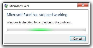 excel keeps crashing windows 10 2016