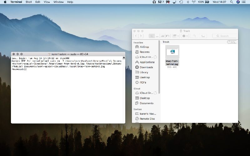 delete a file for good in mac